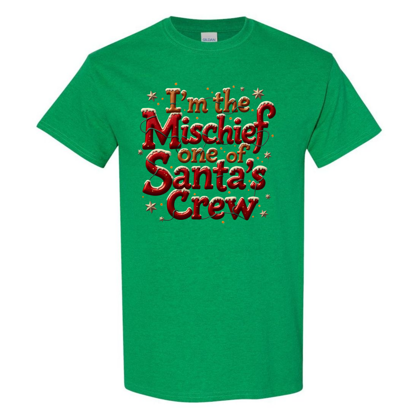Mischief Maker – Santa’s Crew T-Shirt – Festive Top