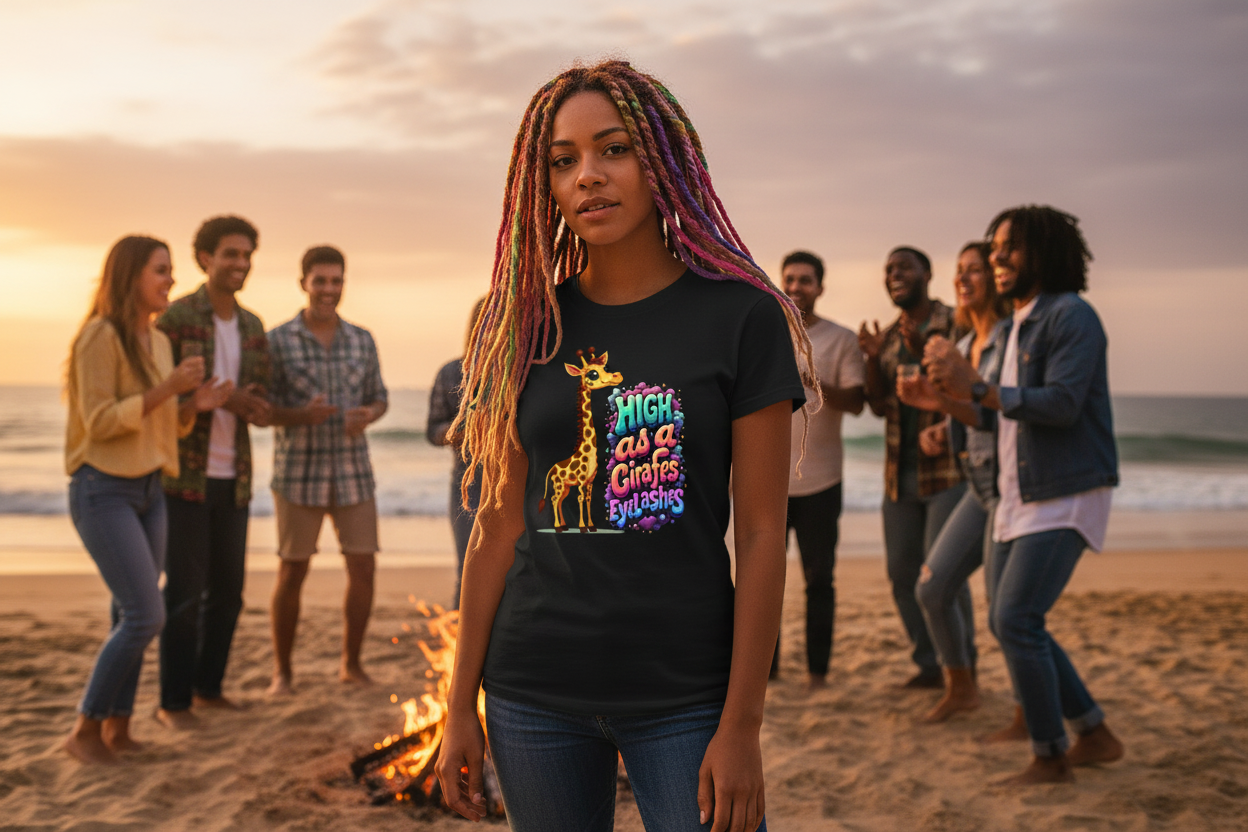 High as Giraffe’s Eyelashes – 420 Lifestyle T-Shirt