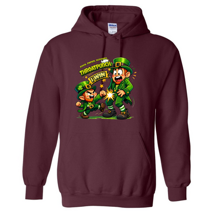 Festive St. Patrick’s Day Hoodie – Rock, Paper, Scissors, Throat Punch